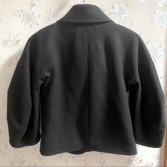BCBGMaxazria black wool cashmere coat XXS - Picture 3 of 8